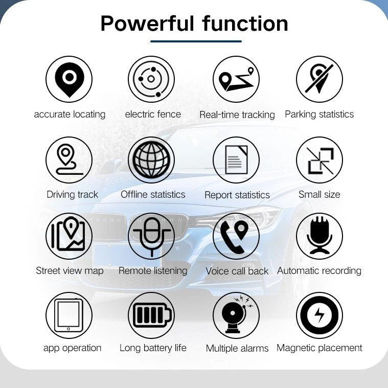 GPS Tracker with Magnetic Mount and 30-Day Battery for Vehicles and Valuables