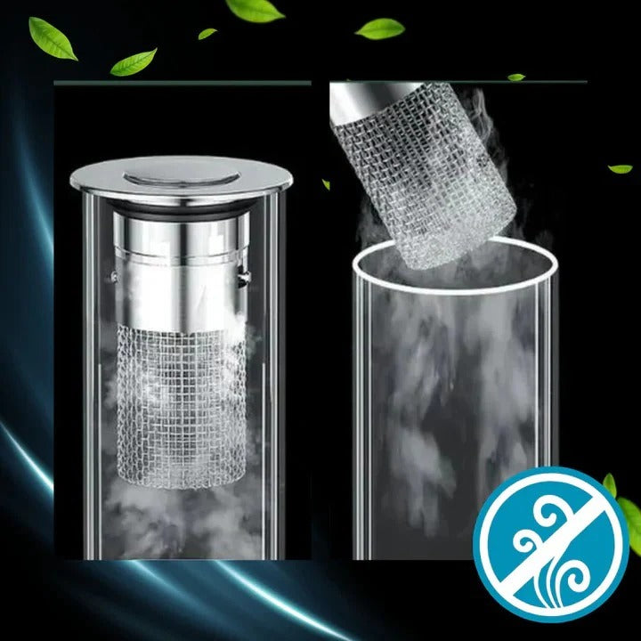 Pop Up Sink Stopper with Dual Layer Silicone Seal and Built-In Strainer Basket