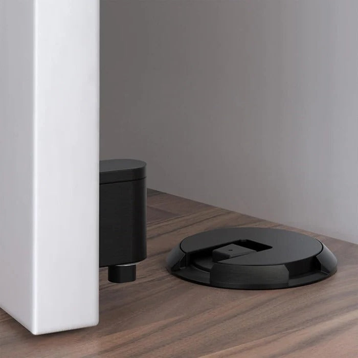 Adjustable Door Stopper with Locking Mechanism and Zinc Alloy Construction