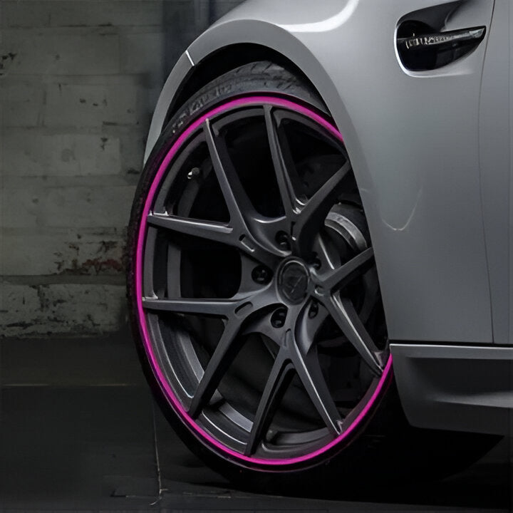 Rubber Wheel Rim Edge Protector Strip with Adhesive Booster, 8 Meter Length