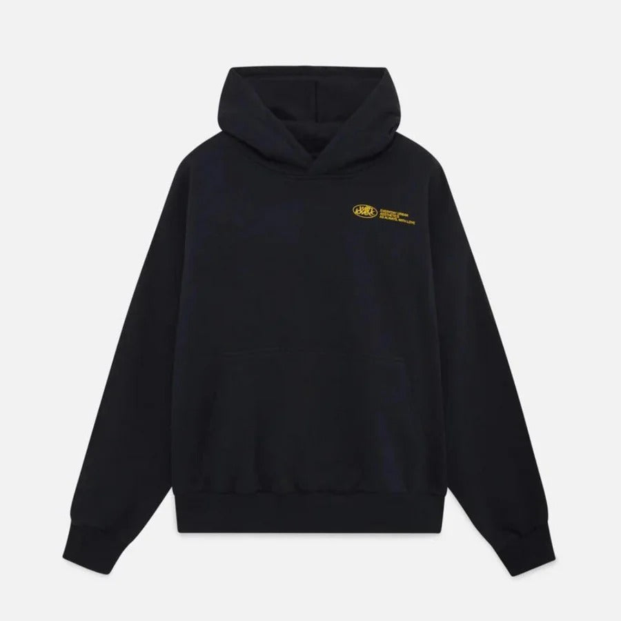 Pullover Hoodie with Contrasting Graphic and Drawstring Hood, Hip Length