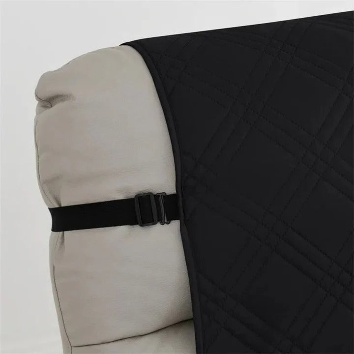 Quilted Recliner Slipcover with Waterproof Coating and Machine Washable Fabric