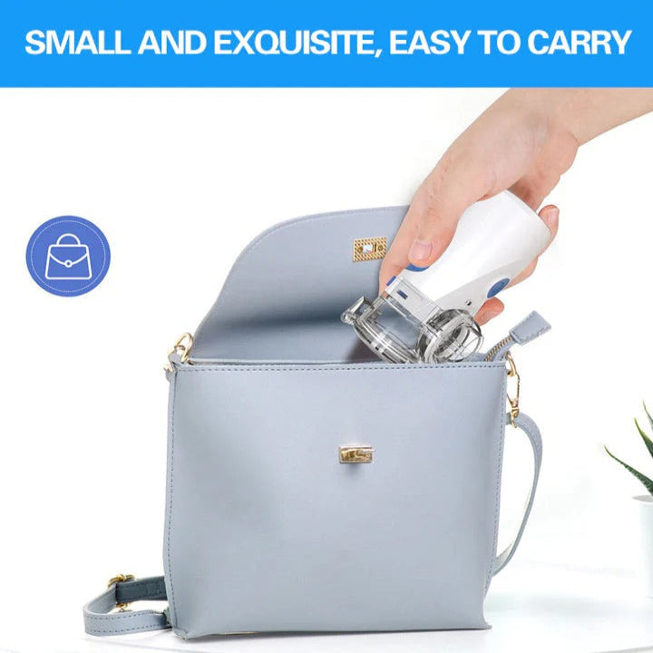 Quiet Mesh Nebulizer with Ultrasonic Technology and Dual Power, Portable Personal Inhaler