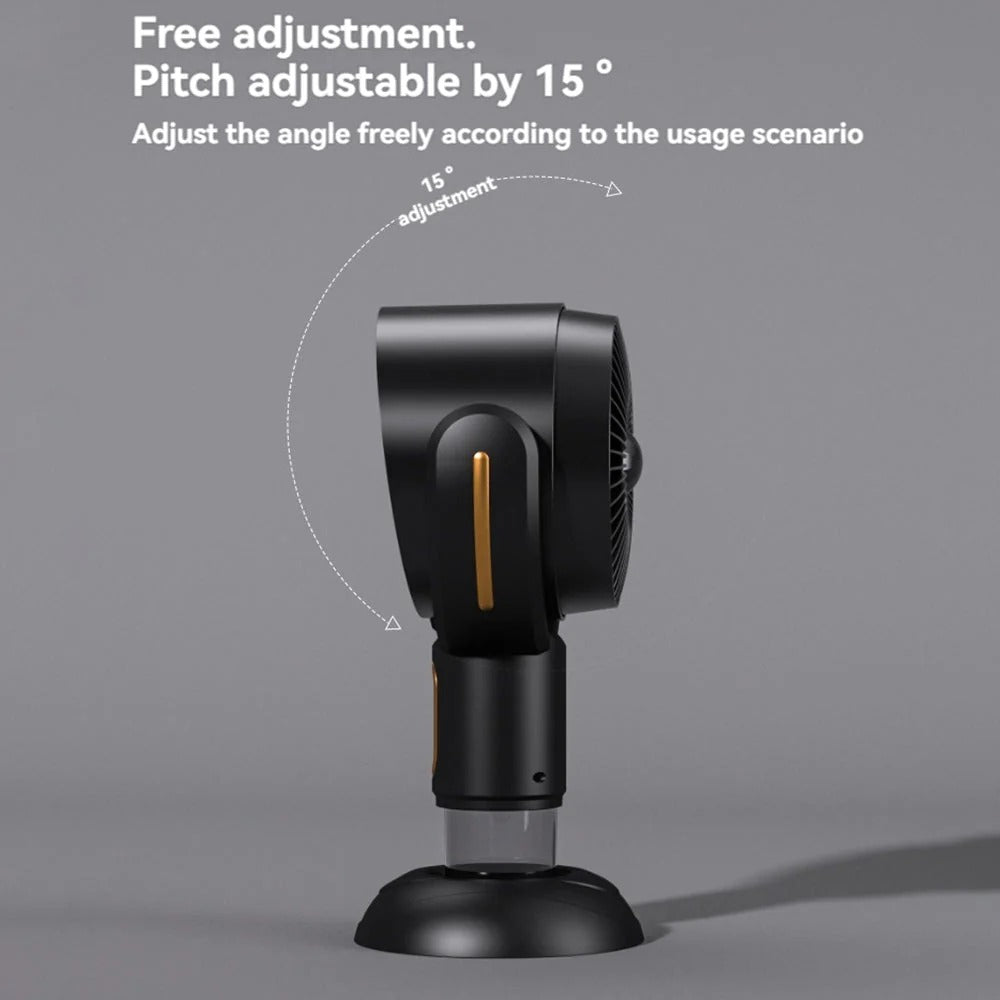Rechargeable Desktop Air Purifier with Dual Filters and Ion Purification
