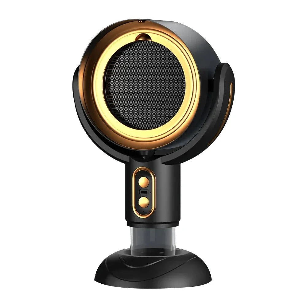 Rechargeable Desktop Air Purifier with Dual Filters and Ion Purification