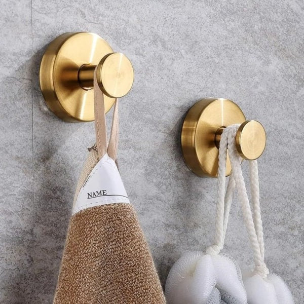 Suction Cup Wall Hooks with Twist-Lock Mechanism for Smooth Surfaces, 10lb Capacity