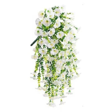 Artificial Morning Glory Vine with Sunlight Resistant Material and Tangle-Free Design, 29.5 Inch