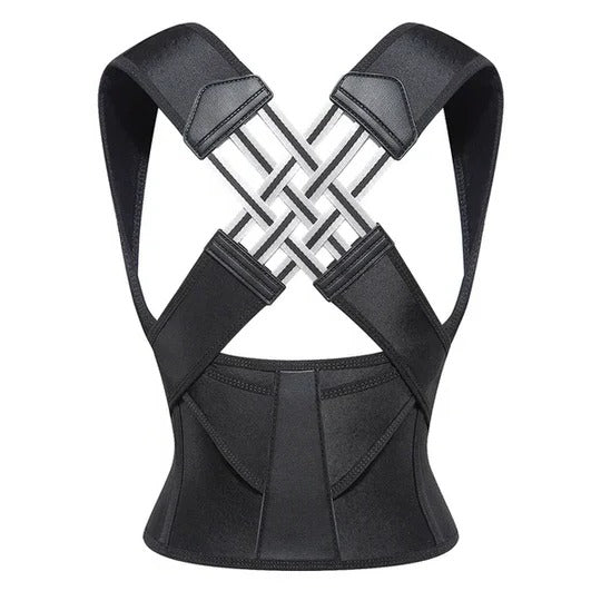 Posture Support Brace with Adjustable Straps and Slim Design, Unisex