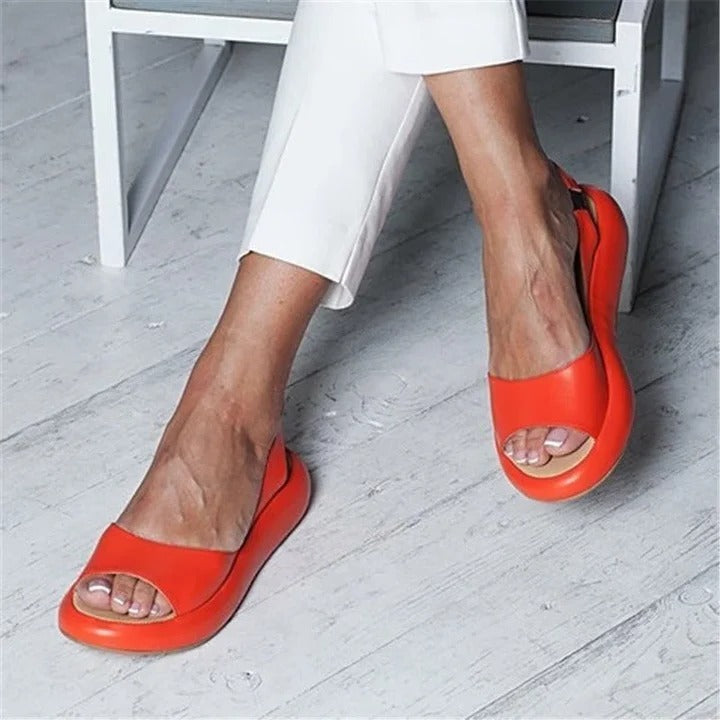 Cushioned Footbed Sandals with Elastic Band and Arch Support