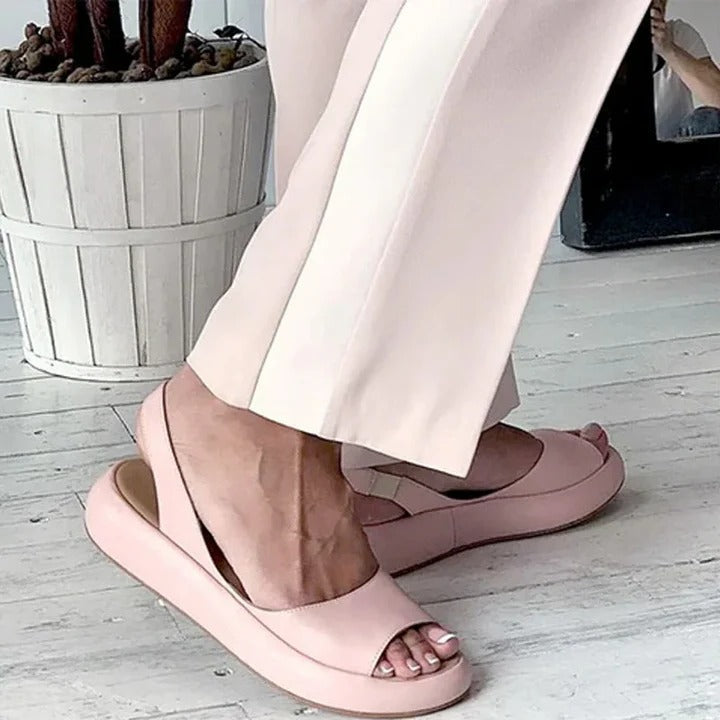 Cushioned Footbed Sandals with Elastic Band and Arch Support
