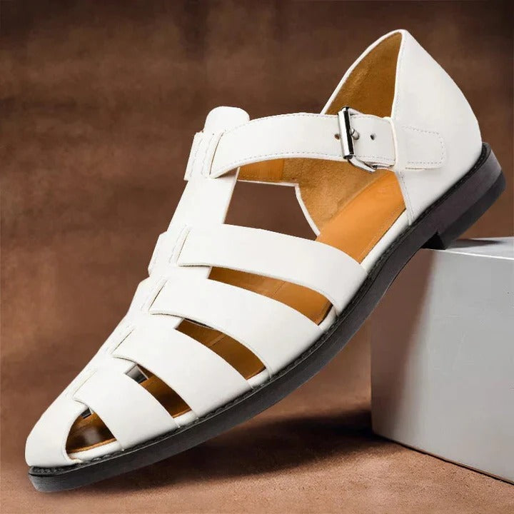 Adjustable Buckle Strap Sandals for Men with Structured Footbed Support