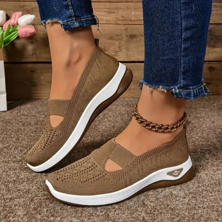 Women's Breathable Mesh Sneakers with Cushioned Insole and Flexible Fit