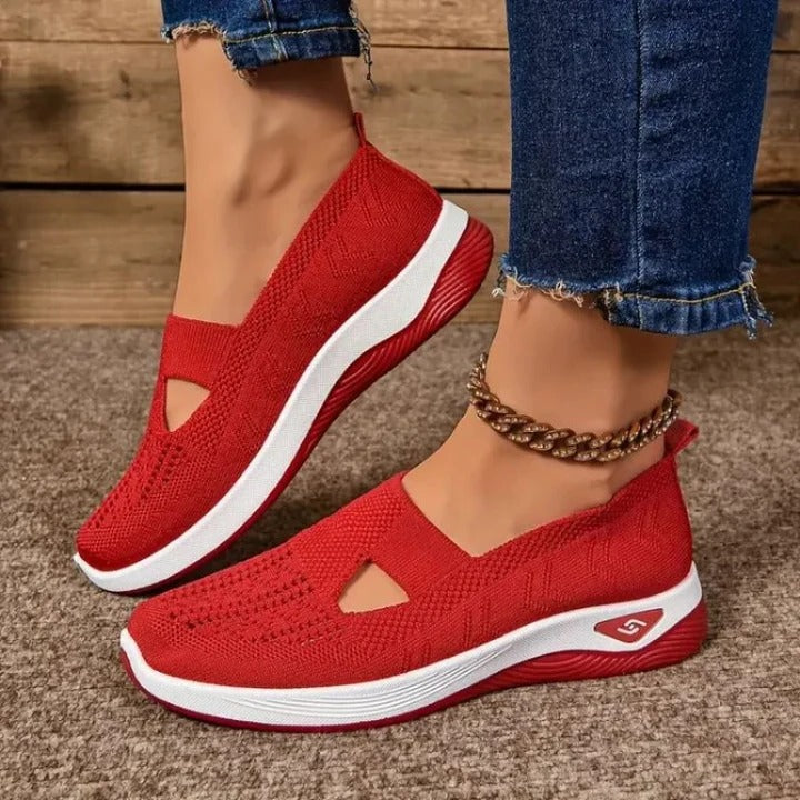 Women's Breathable Mesh Sneakers with Cushioned Insole and Flexible Fit