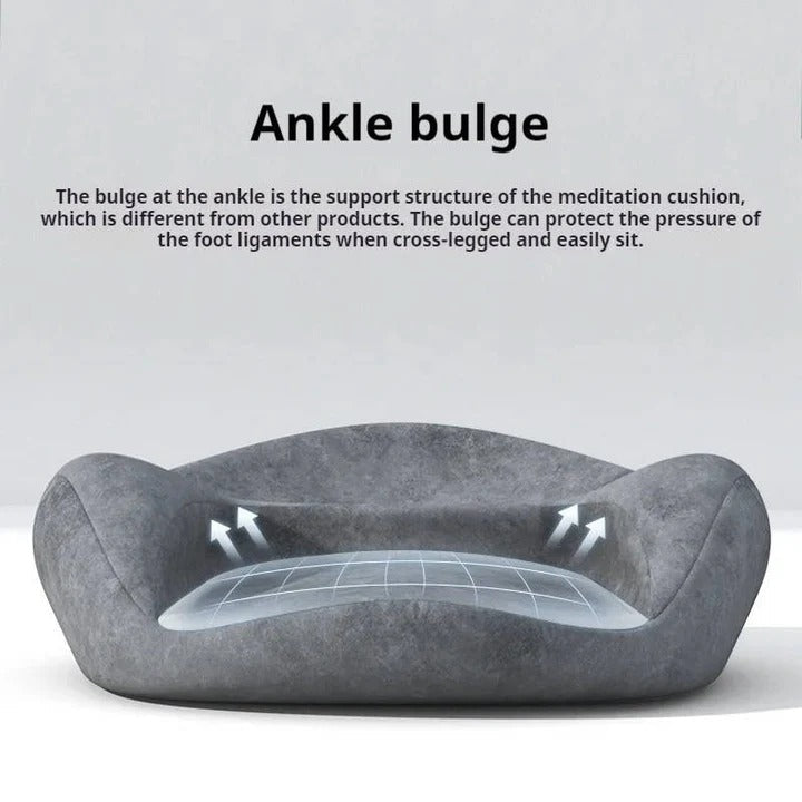 Meditation Floor Cushion with Contoured Support and Machine Washable Cover