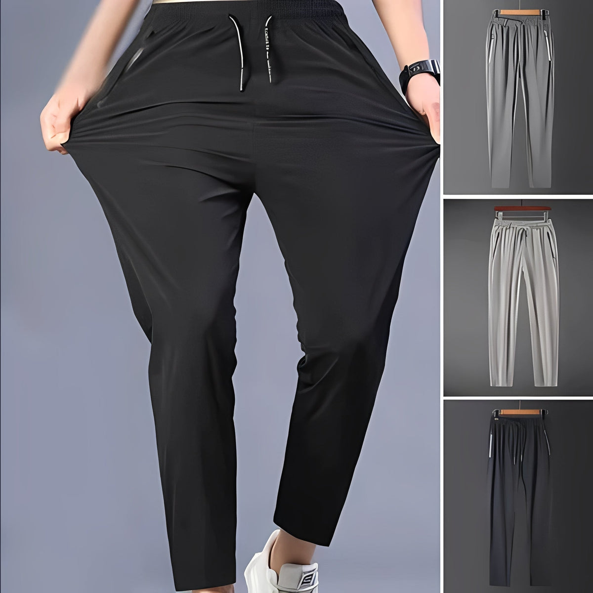 Men's Cargo Pants with Four Way Stretch and Quick Dry Fabric, Tapered Fit