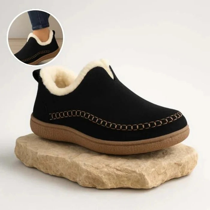 Insulated Winter Shoes with Orthopedic Arch Support and Anti-Slip Tread