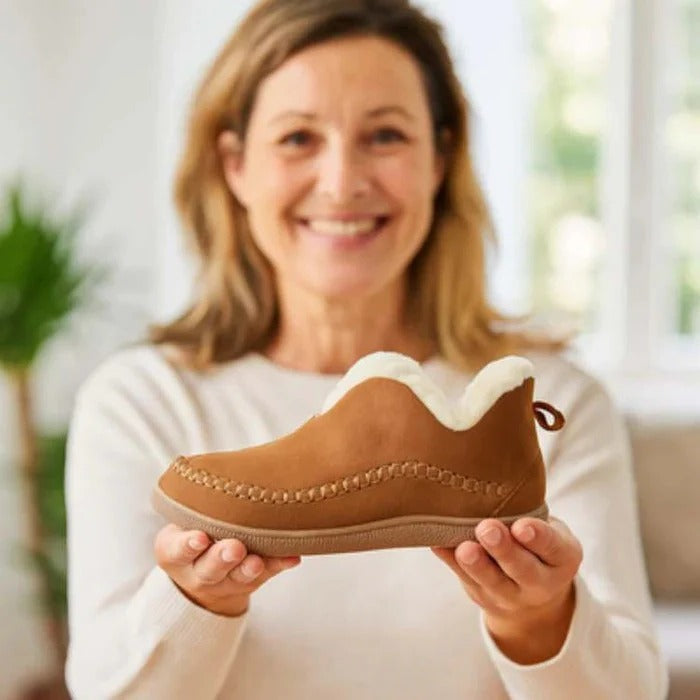 Insulated Winter Shoes with Orthopedic Arch Support and Anti-Slip Tread