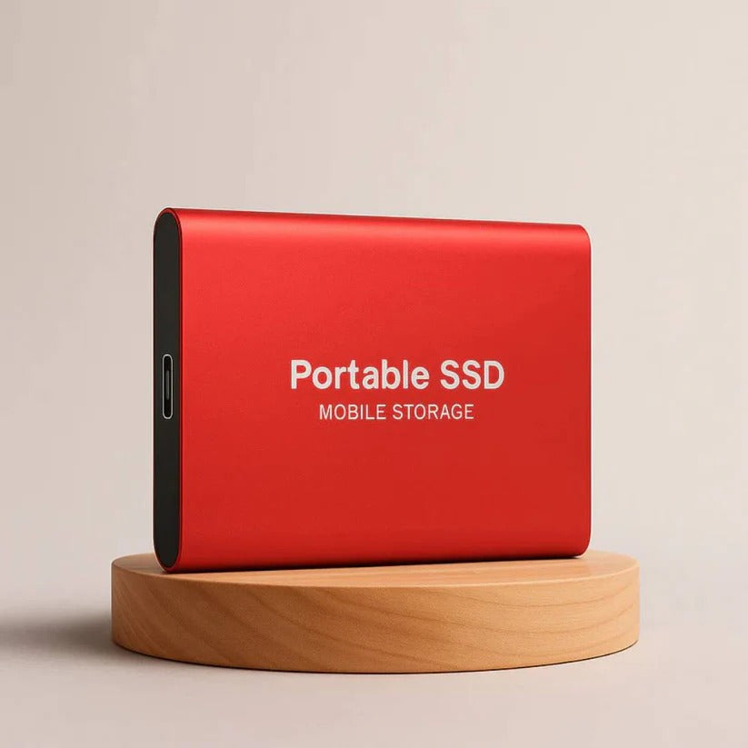 High-Speed Portable SSD with Shock Resistant Housing and USB-C Connectivity, 1TB to 4TB