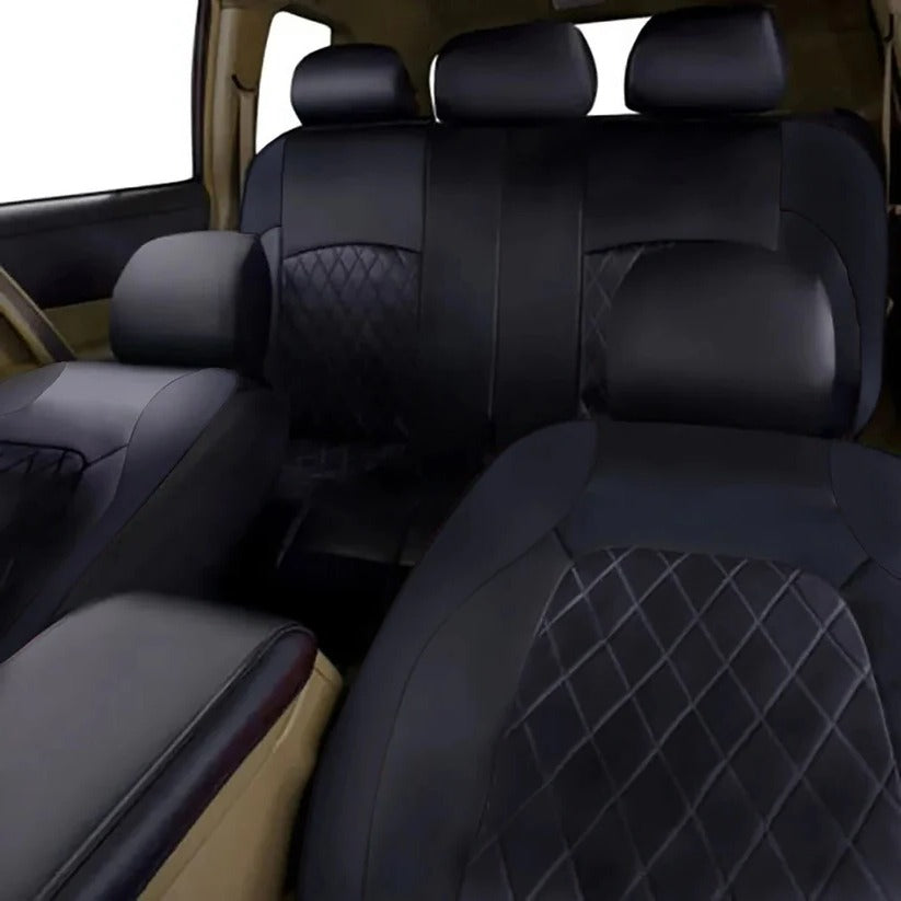 Waterproof Car Seat Cover Set with 5mm Sponge Padding and UV Protection for All Vehicles