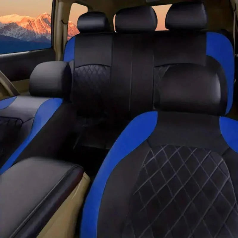 Waterproof Car Seat Cover Set with 5mm Sponge Padding and UV Protection for All Vehicles