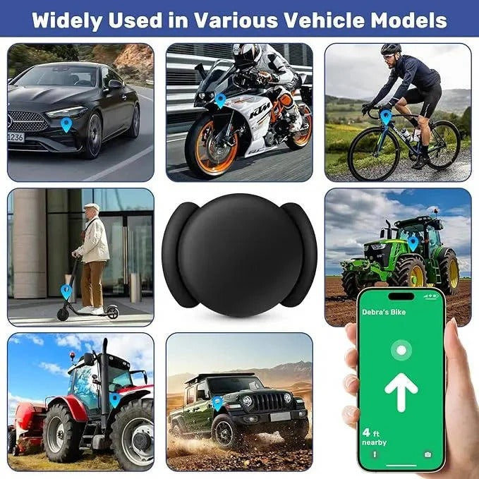 Compact Vehicle Tracker with Smartphone App and Magnetic Case, Weatherproof