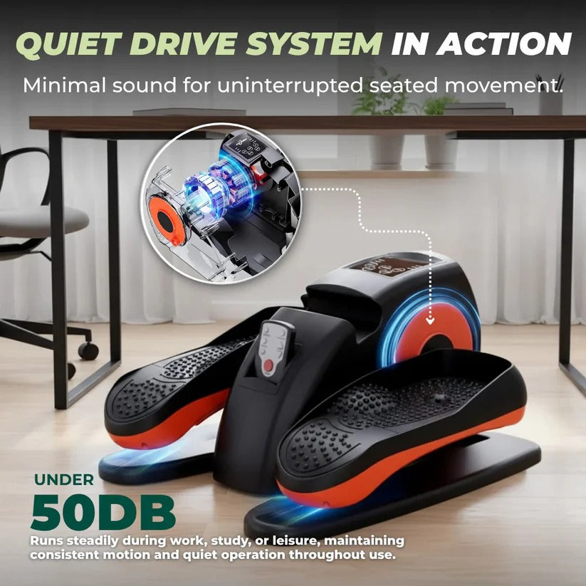 Under Desk Elliptical with 12 Speed Levels and LCD Display, Remote Control