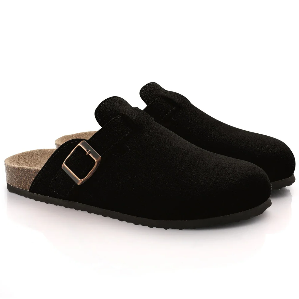 Orthopedic Clog Sandals with Contoured Arch Support and Non-Slip Sole