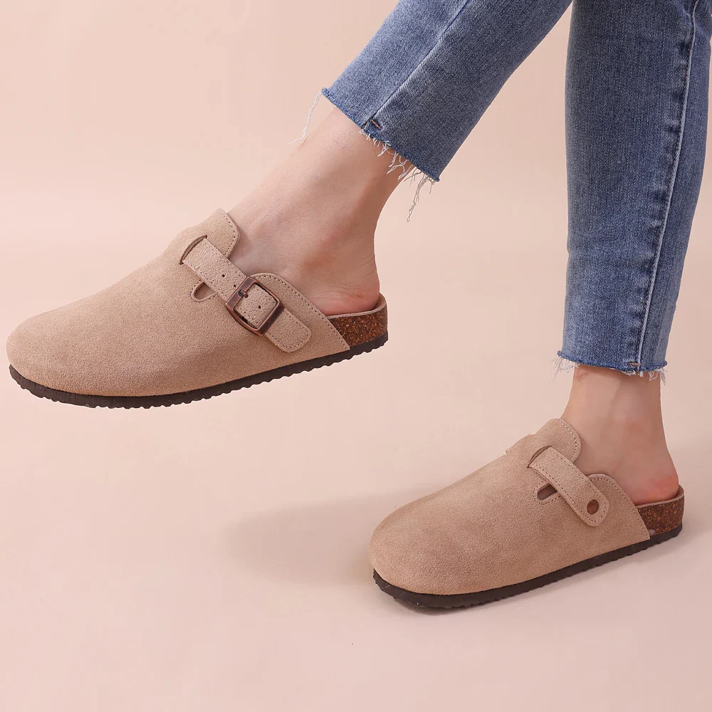 Orthopedic Clog Sandals with Contoured Arch Support and Non-Slip Sole