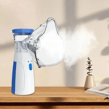 Mesh Nebulizer with Adjustable Mist Output and Dual Masks for Adults and Children
