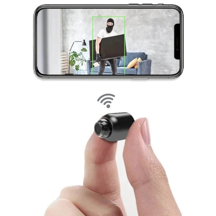Compact 1080p Wireless Security Camera with Night Vision and Motion Alerts