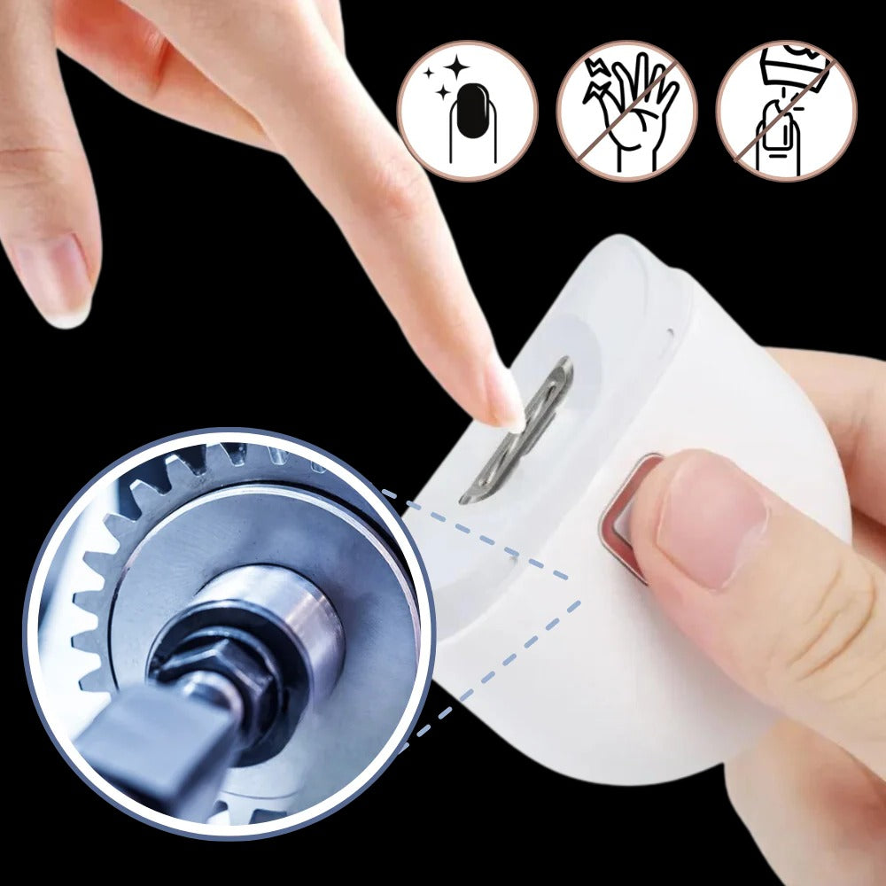 Rechargeable Electric Nail Grinder with Built-in Light and Two Speed Settings
