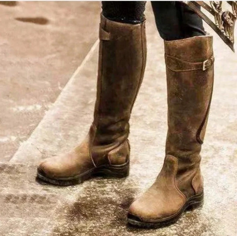 Women's Waterproof Winter Boots with Side Zip Closure and Textured Grip Outsole