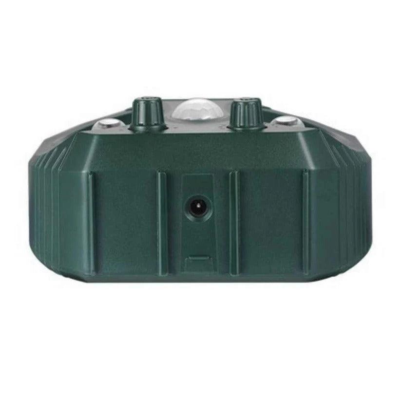 Motion Activated Ultrasonic Animal Deterrent with Solar Power and Flashing Lights for Gardens