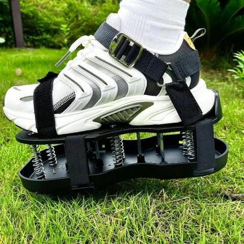 Lawn Aerator Shoes with Metal Spikes and Adjustable Straps, One Size Fits Most