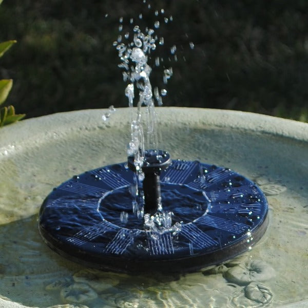 Floating Solar Water Fountain with Four Spray Patterns for Birdbaths and Garden Ponds