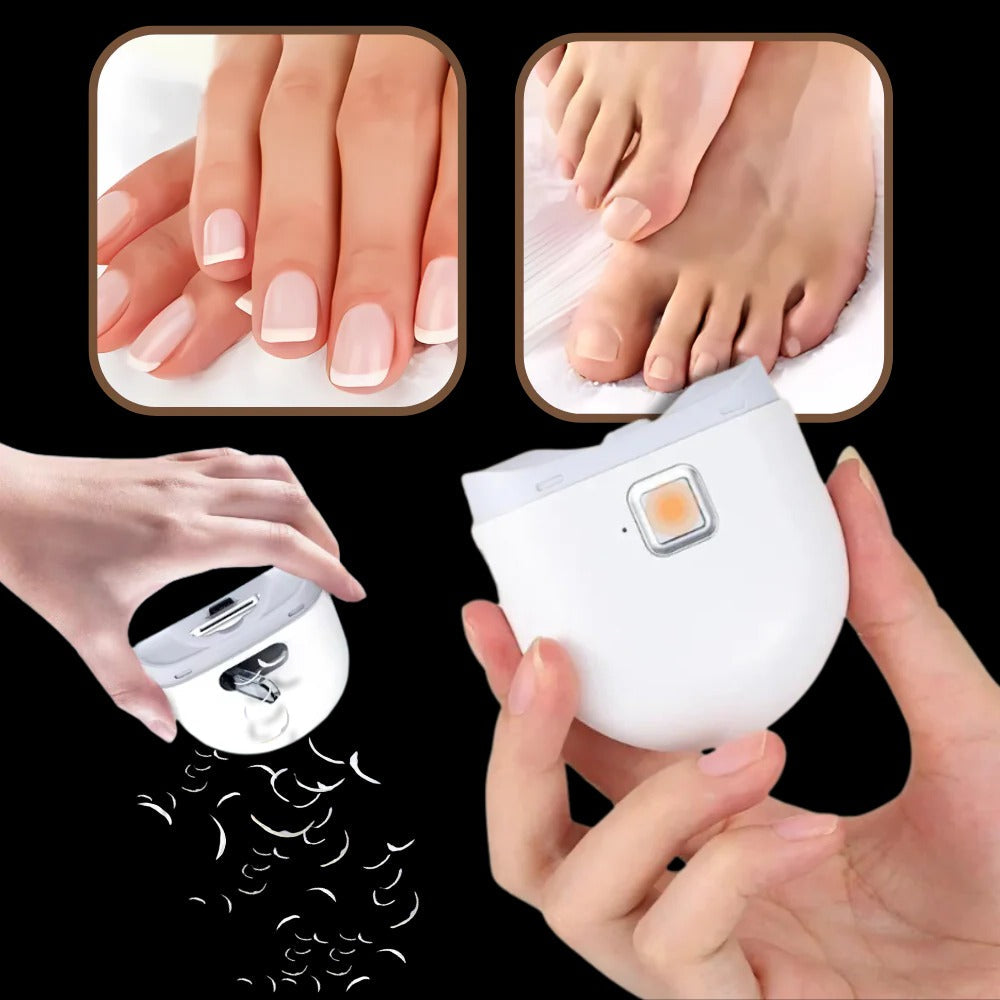 Rechargeable Electric Nail Grinder with Built-in Light and Two Speed Settings