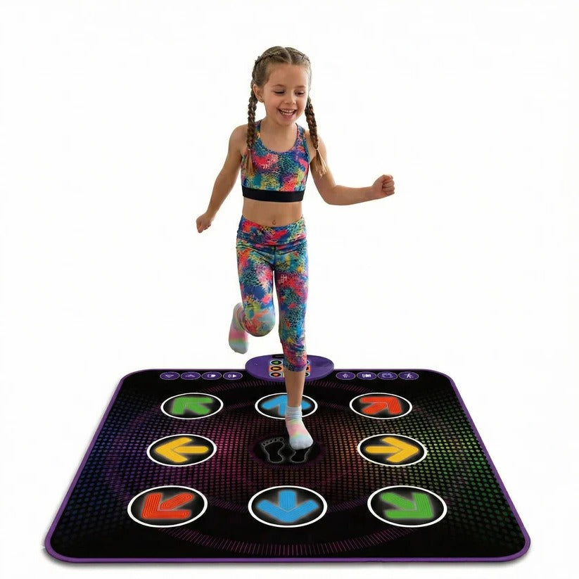 Interactive Dance Mat with 9 Light Up Squares and 4 Game Modes for Kids