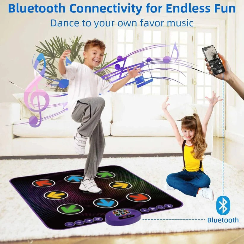 Interactive Dance Mat with 9 Light Up Squares and 4 Game Modes for Kids