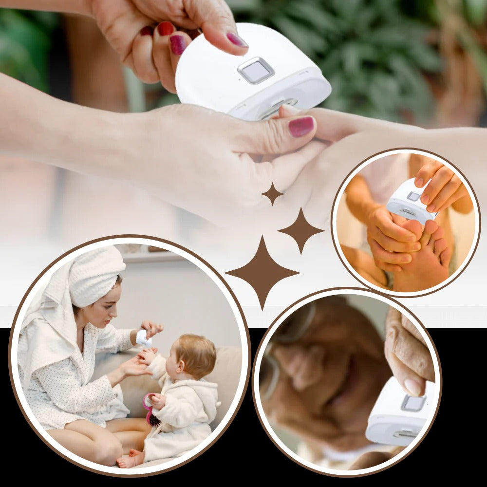 Rechargeable Electric Nail Grinder with Built-in Light and Two Speed Settings