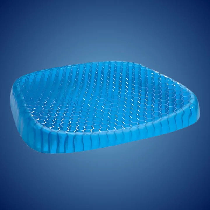Gel Seat Cushion with Honeycomb Structure and Ergonomic Support for Office, Car, Wheelchair