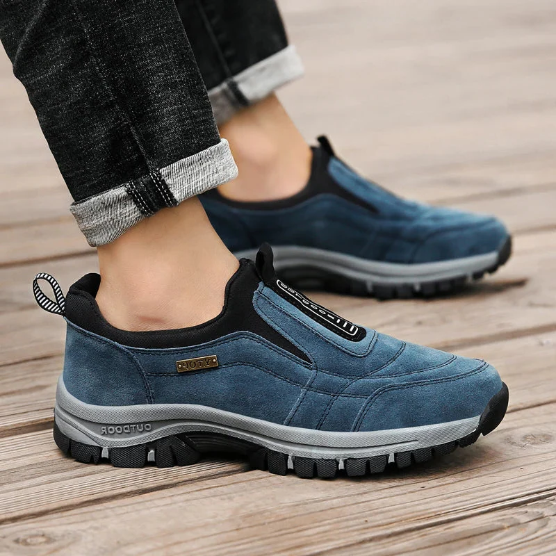 Slip-On Hiking Shoes with Forefoot and Heel Support for Plantar Fasciitis