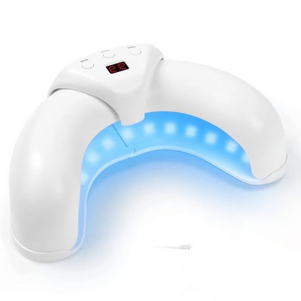 LED Nail Therapy Device with Dual Wavelength Light and Seven Minute Sessions