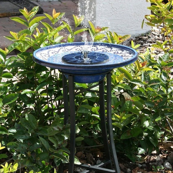 Floating Solar Water Fountain with Four Spray Patterns for Birdbaths and Garden Ponds