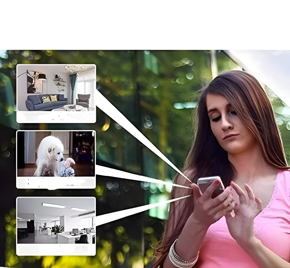 Wireless Security Camera with 1080p Full HD and Infrared Night Vision, Motion Alerts