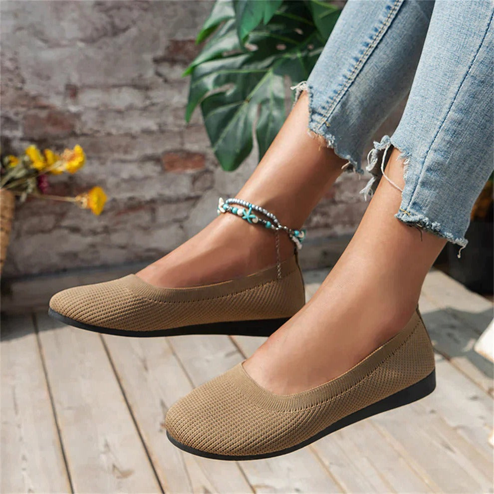 Slip-On Shoes with Memory Foam Insoles and Full Arch Support, Textured Grip