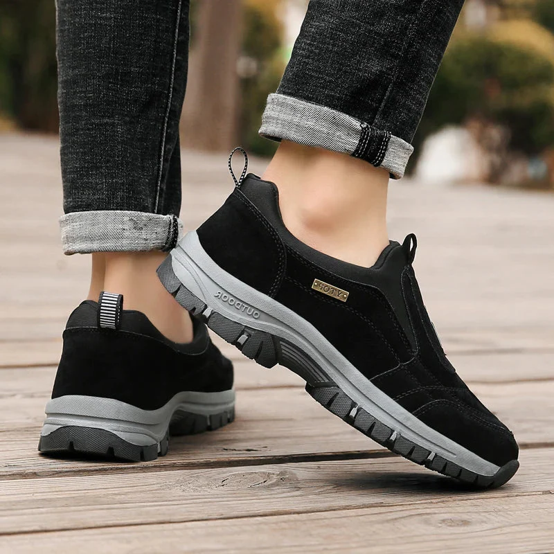 Slip-On Hiking Shoes with Forefoot and Heel Support for Plantar Fasciitis