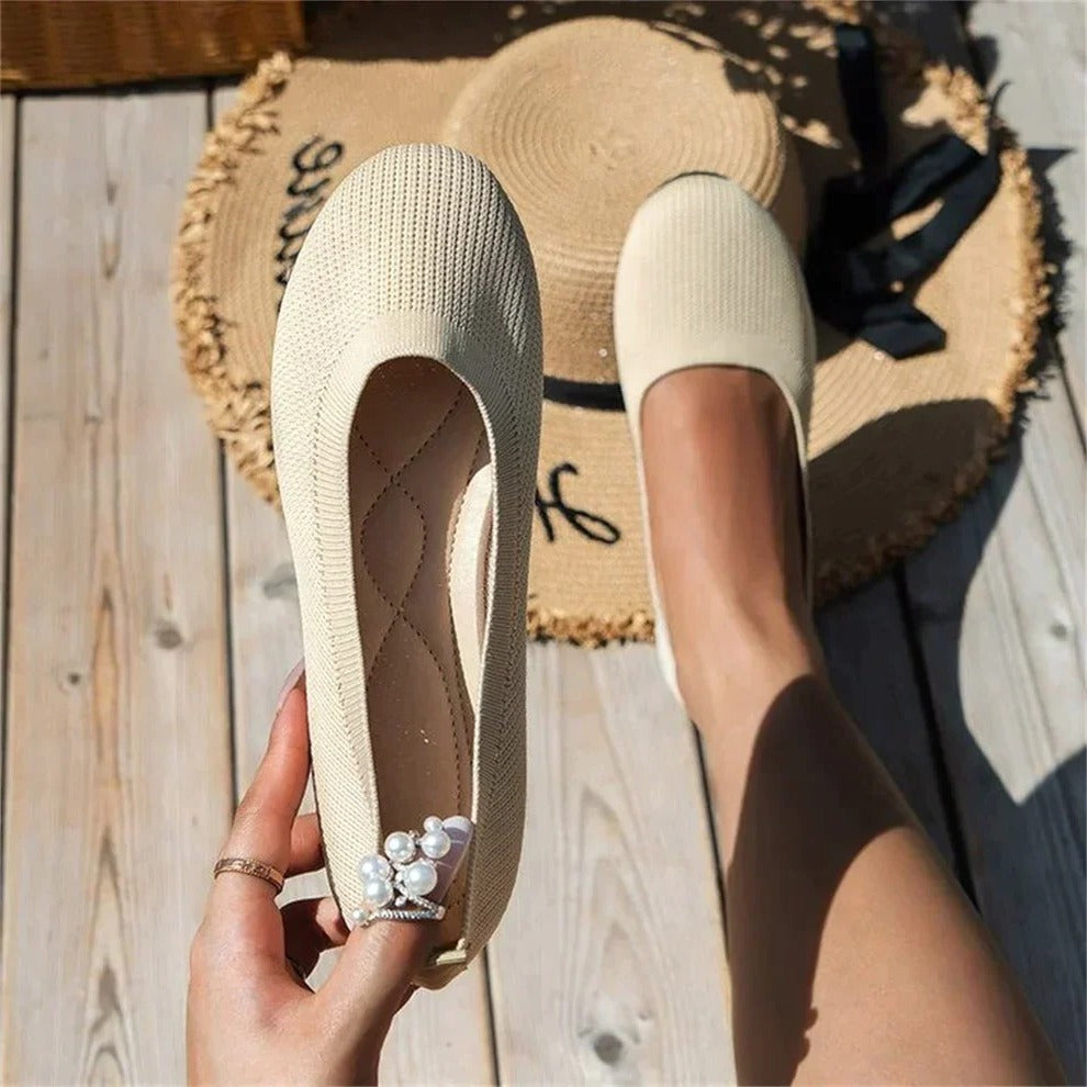 Slip-On Shoes with Memory Foam Insoles and Full Arch Support, Textured Grip