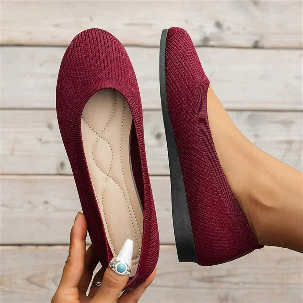 Slip-On Shoes with Memory Foam Insoles and Full Arch Support, Textured Grip