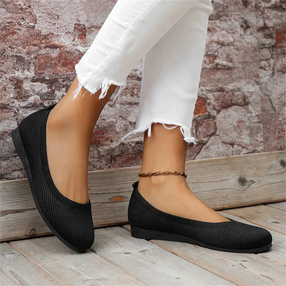 Slip-On Shoes with Memory Foam Insoles and Full Arch Support, Textured Grip