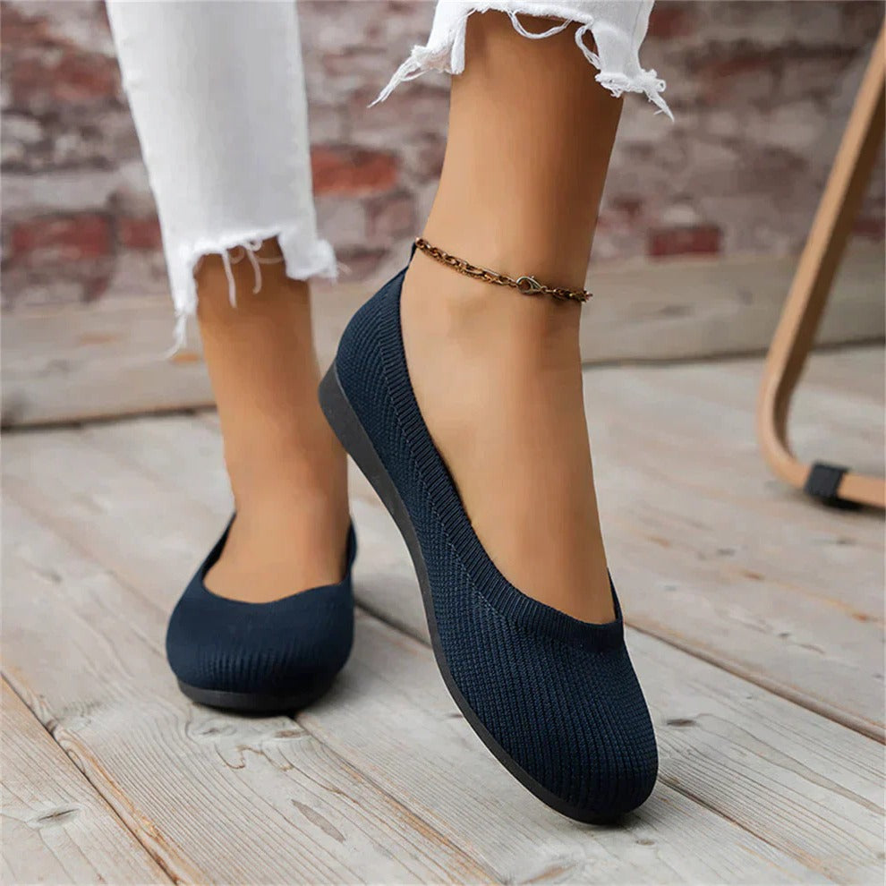 Slip-On Shoes with Memory Foam Insoles and Full Arch Support, Textured Grip